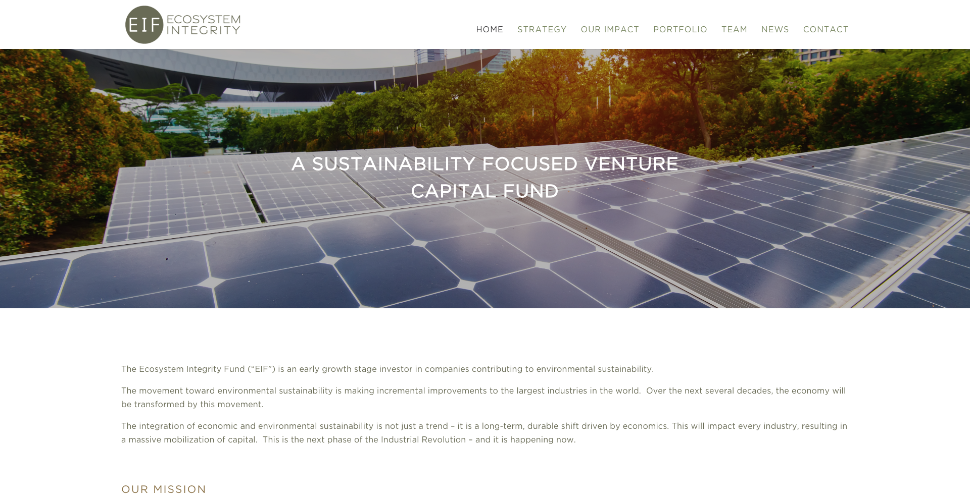 Image of Ecosystem Integrity Fund - Top VCs in Sustainability