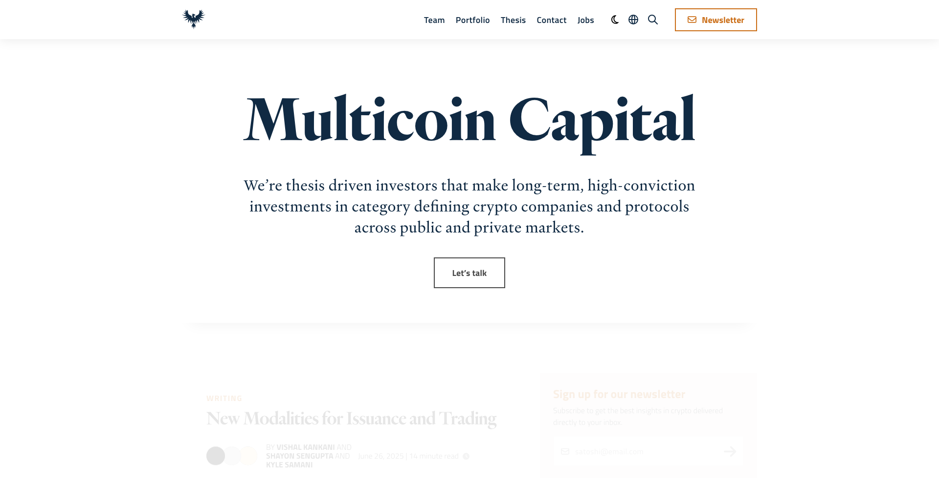 Image of Multicoin Capital - Top VCs in Asset Management