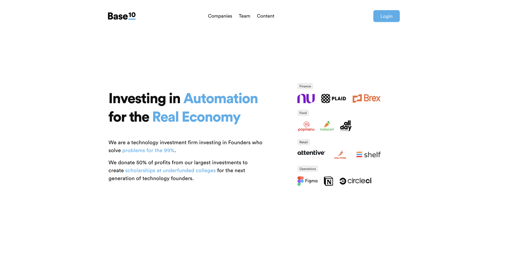 Image of Base10 Partners - Top VCs in FinTech