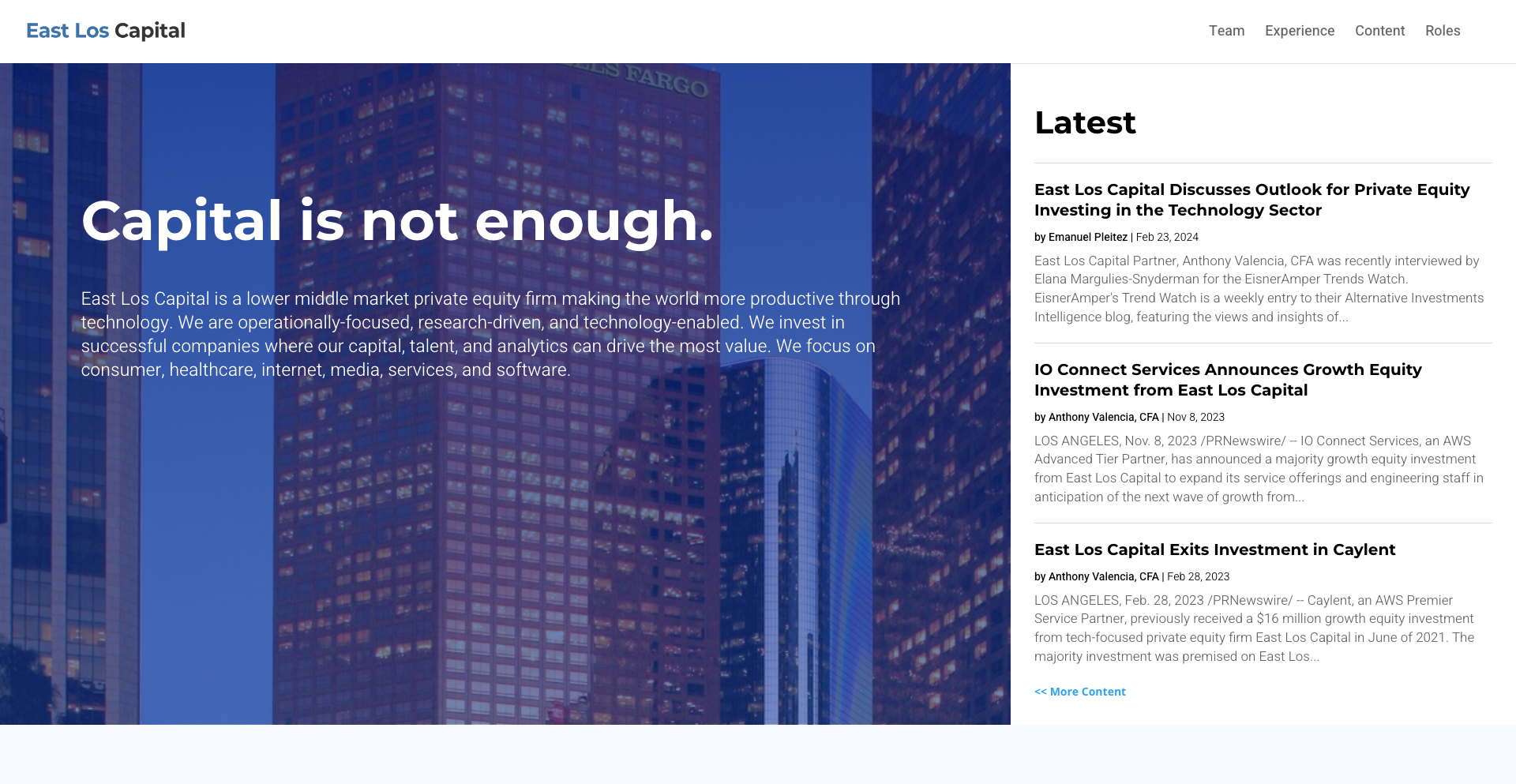 Image of East Los Capital - Top VCs in Cloud Security