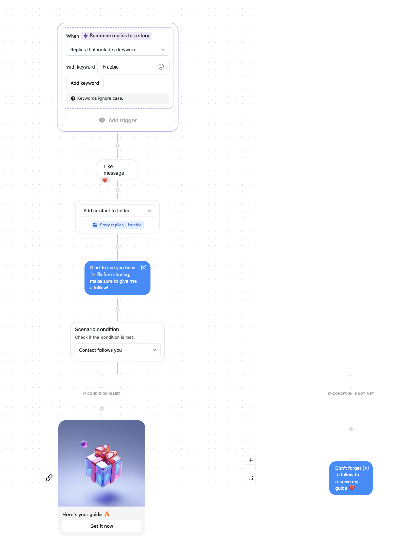 Ig automation replying to a story