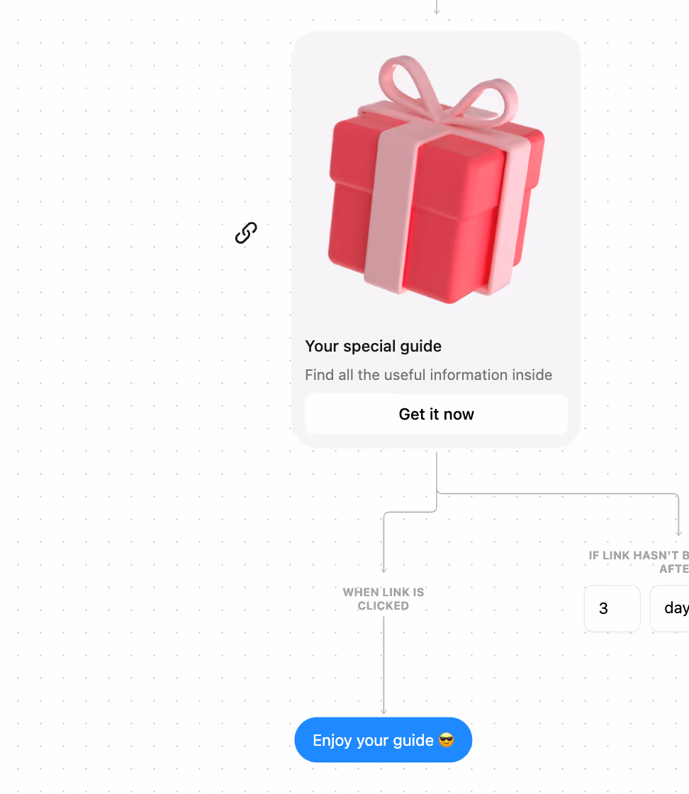 Freebie delivery on Instagram