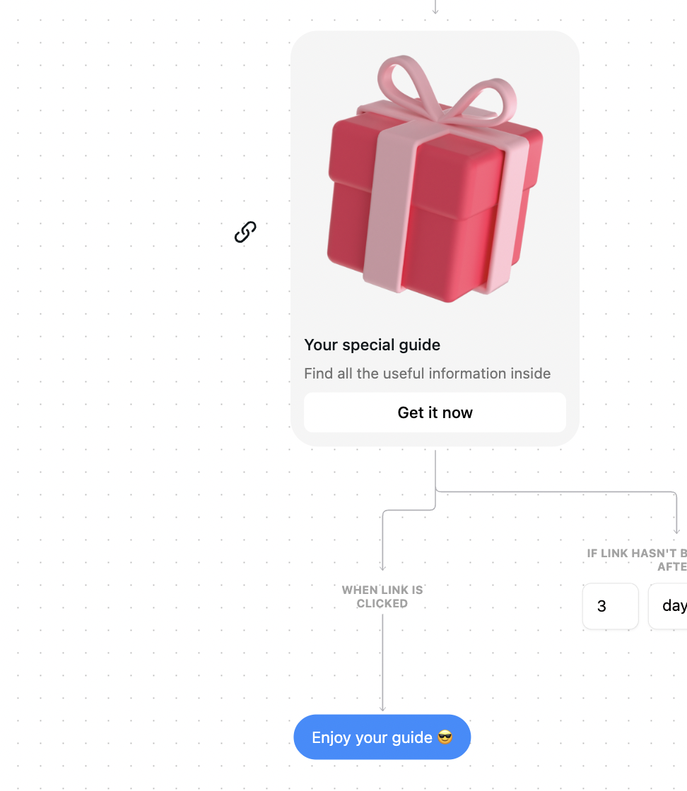 Freebie delivery on Instagram