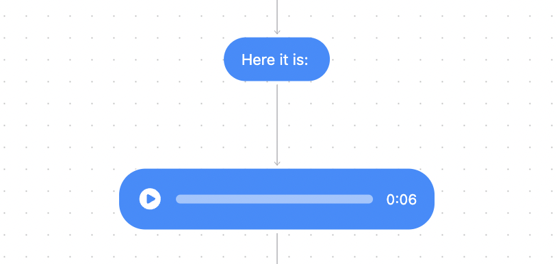 automated voicenote delivery on instagram