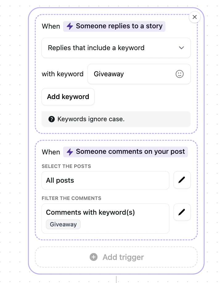 instagram automation from stories and comments
