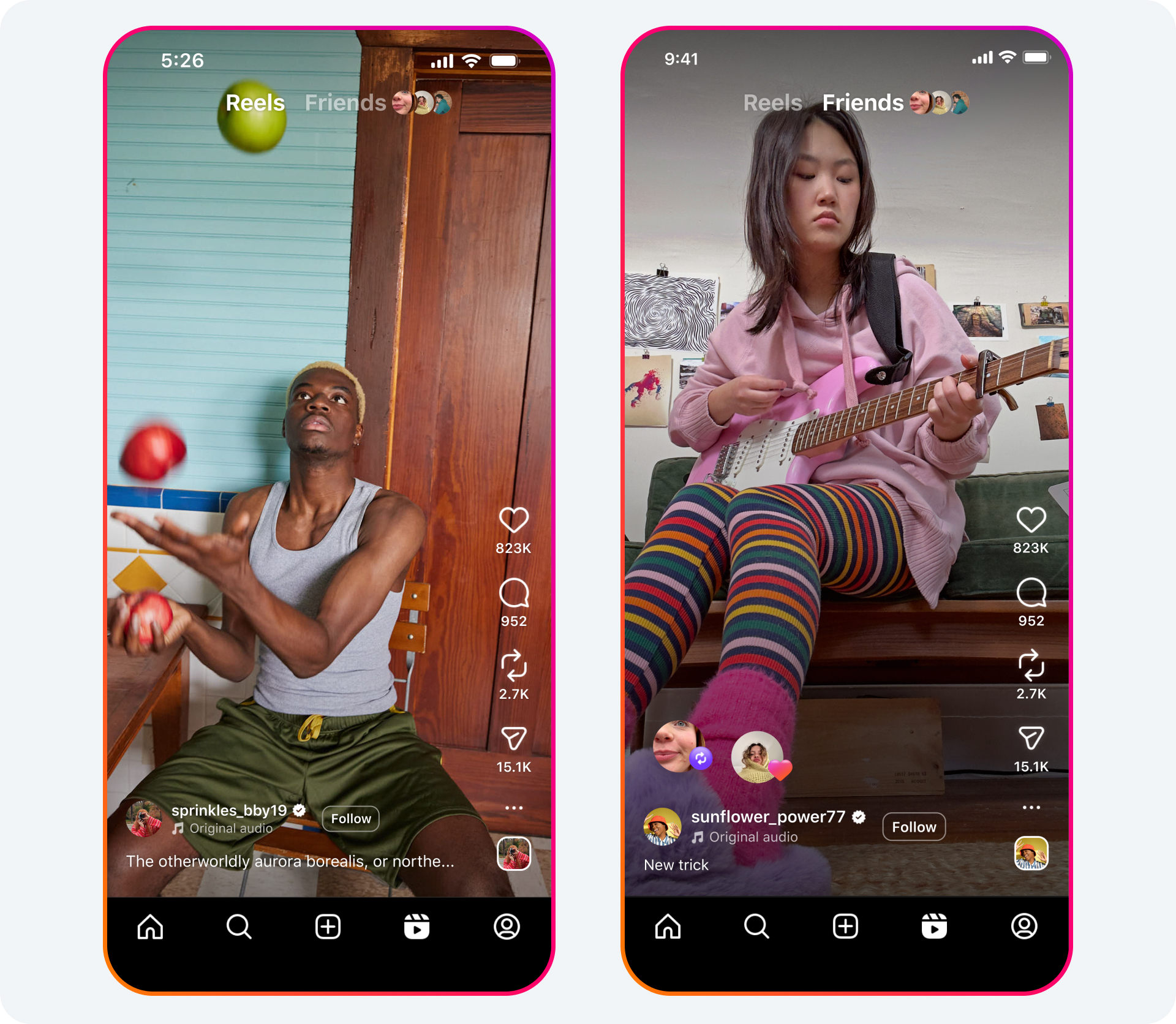 instagram friends tab