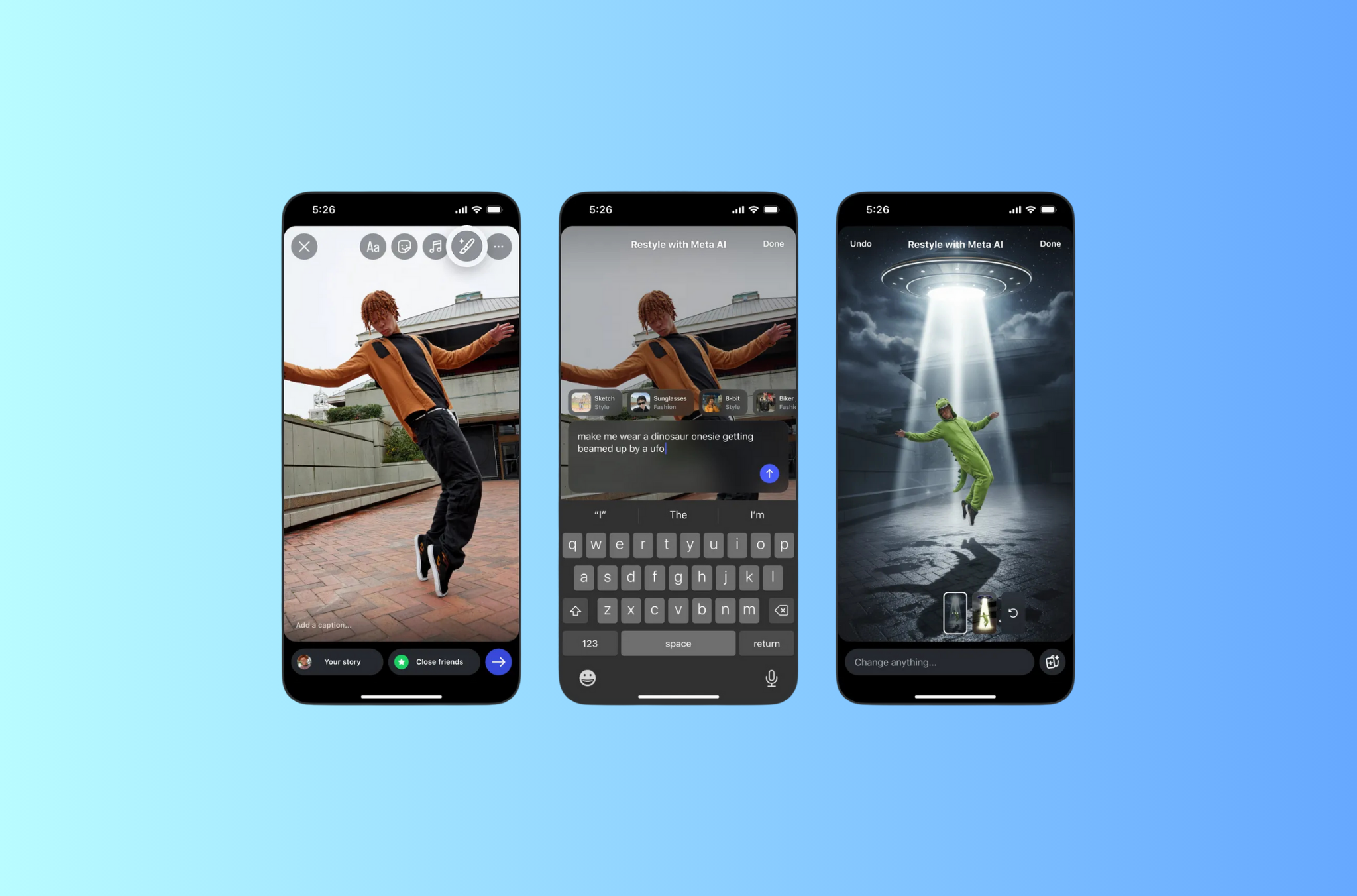 How to use Meta AI in Instagram Stories: The New Meta AI Restyle Tool