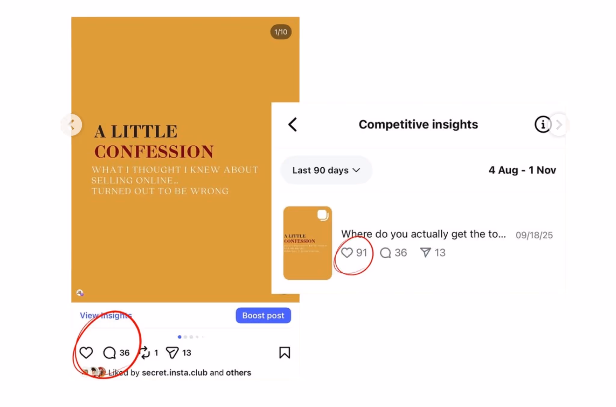 competitive insights instagram