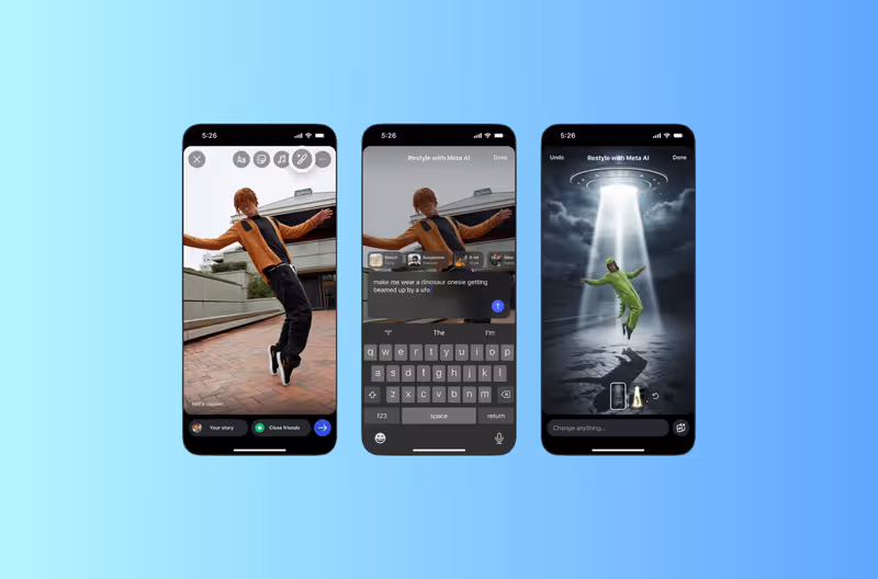 How to use Meta AI in Instagram Stories: The New Meta AI Restyle Tool