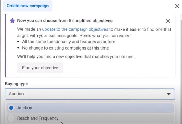 chose meta ads auction