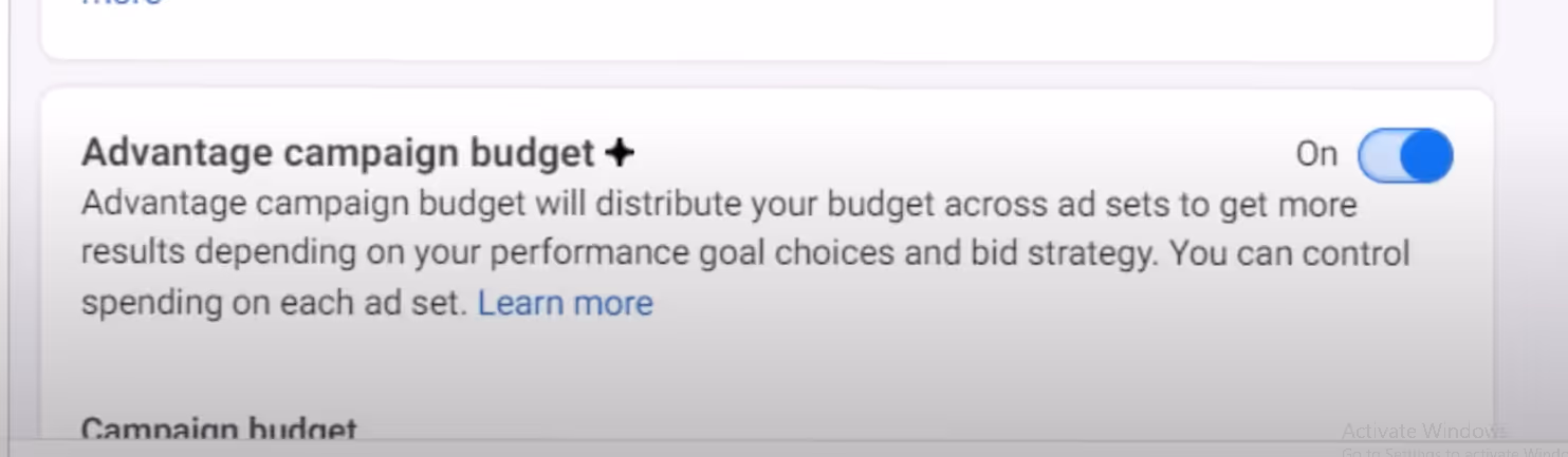 meta ads advantage campaign