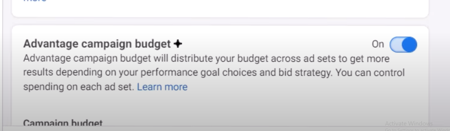 meta ads advantage campaign