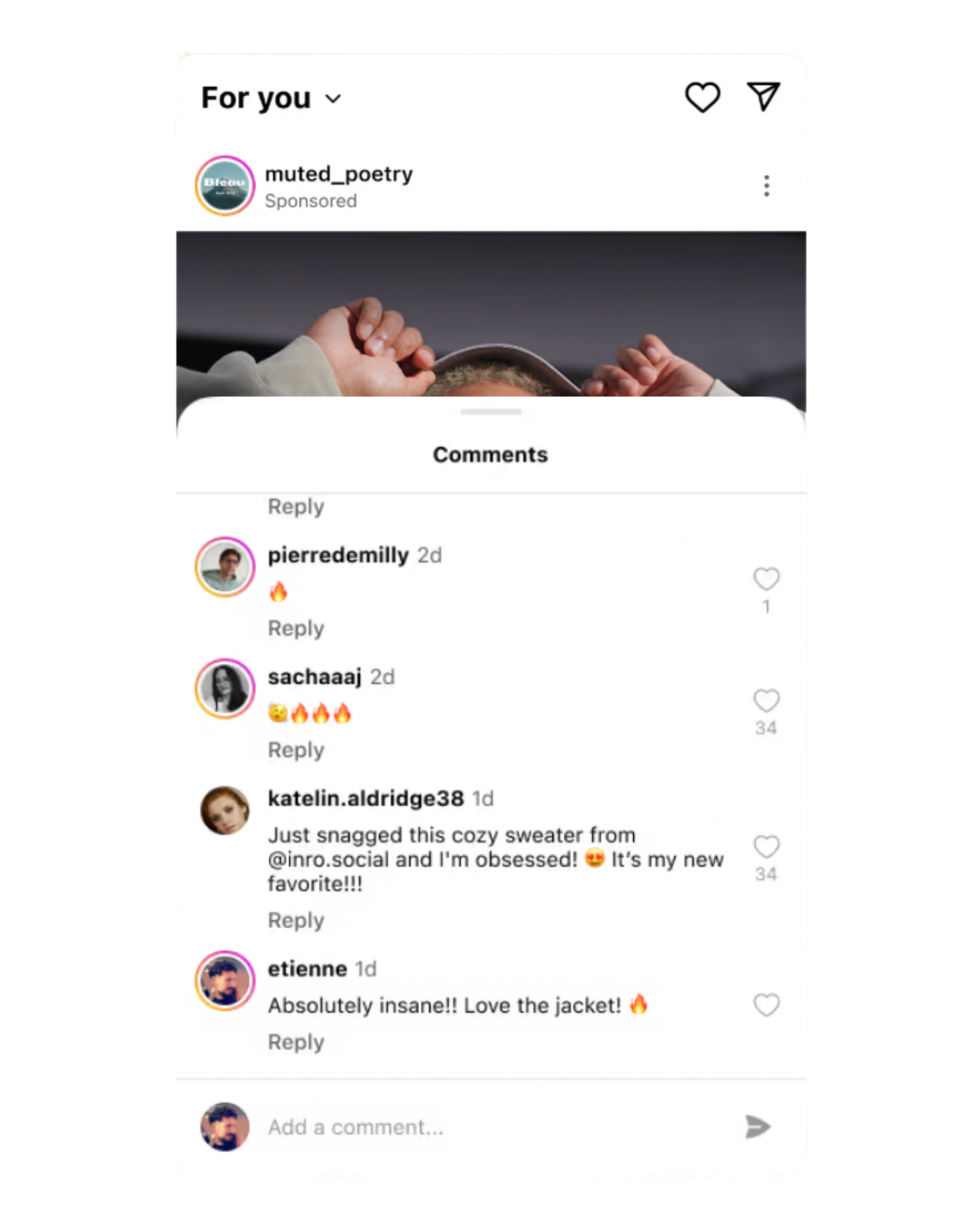 Automated reply sent to an Instagram comment as a direct message