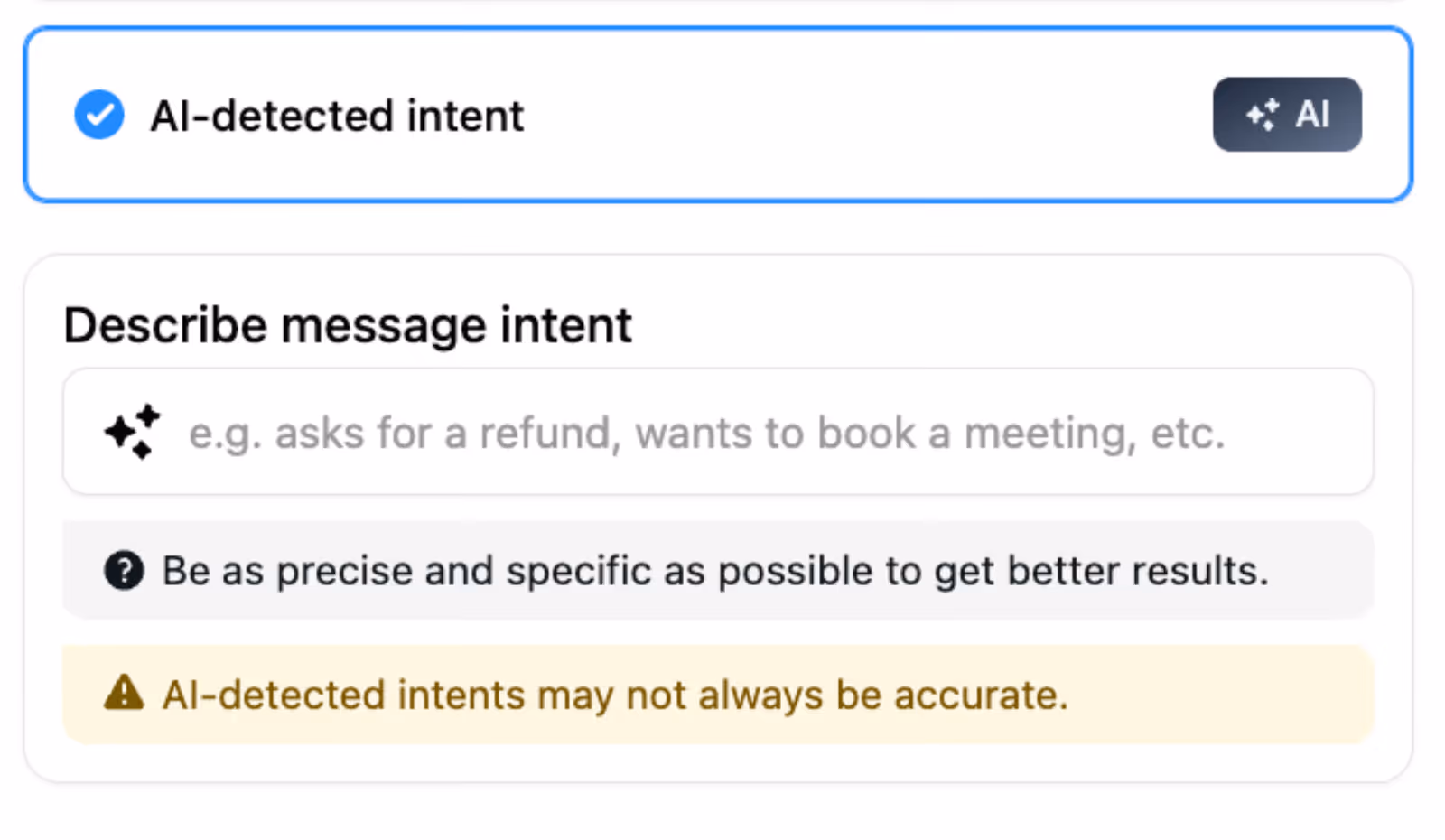 detect intent from incoming instagram dms with ai