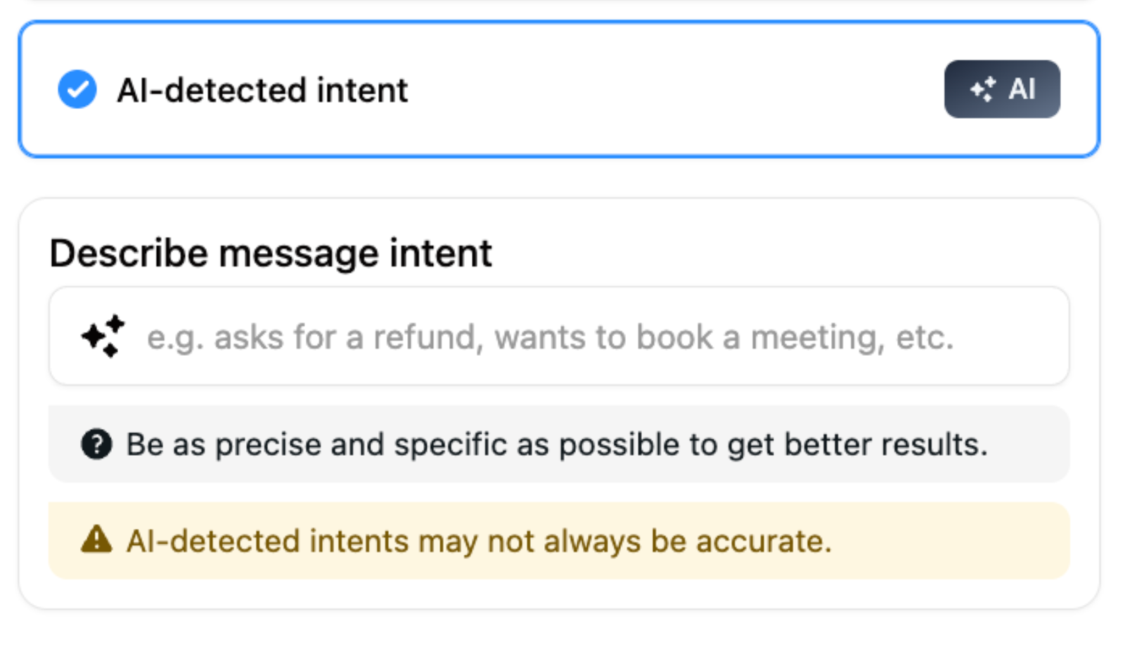 detect intent from incoming instagram dms with ai