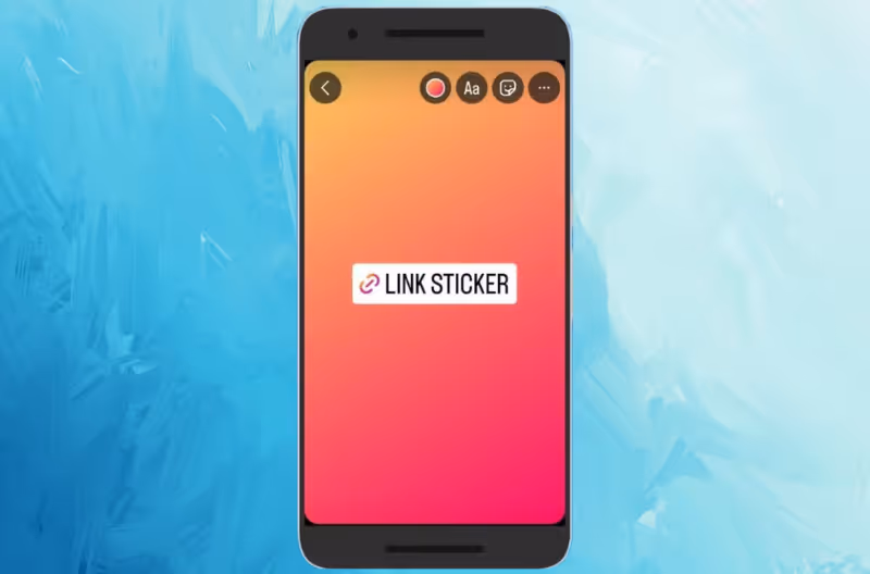 link sticker in instagram stories