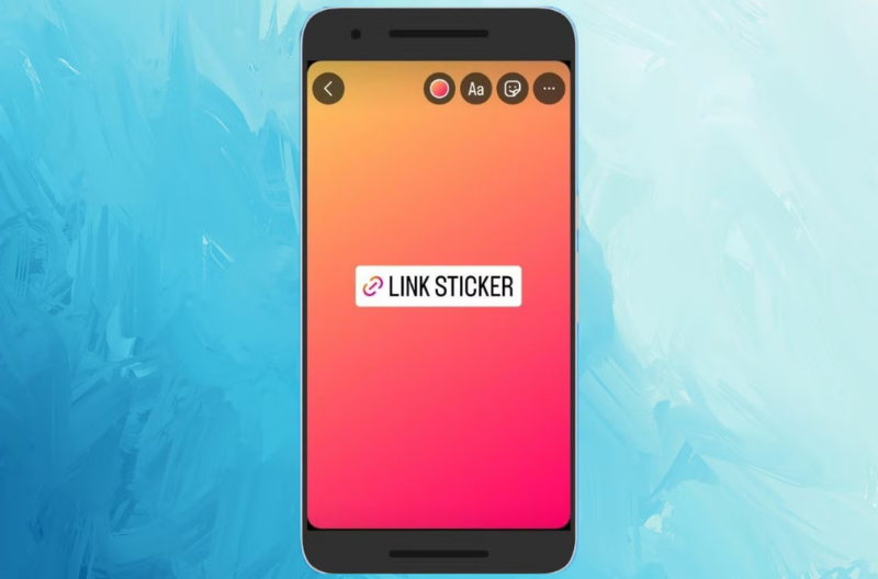 link sticker in instagram stories