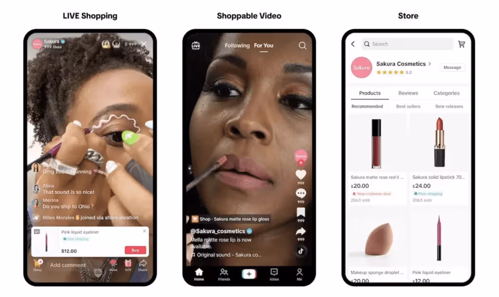 tiktok live shopping