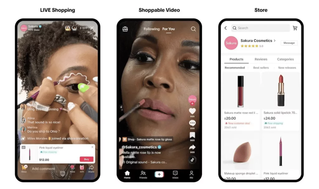 tiktok live shopping