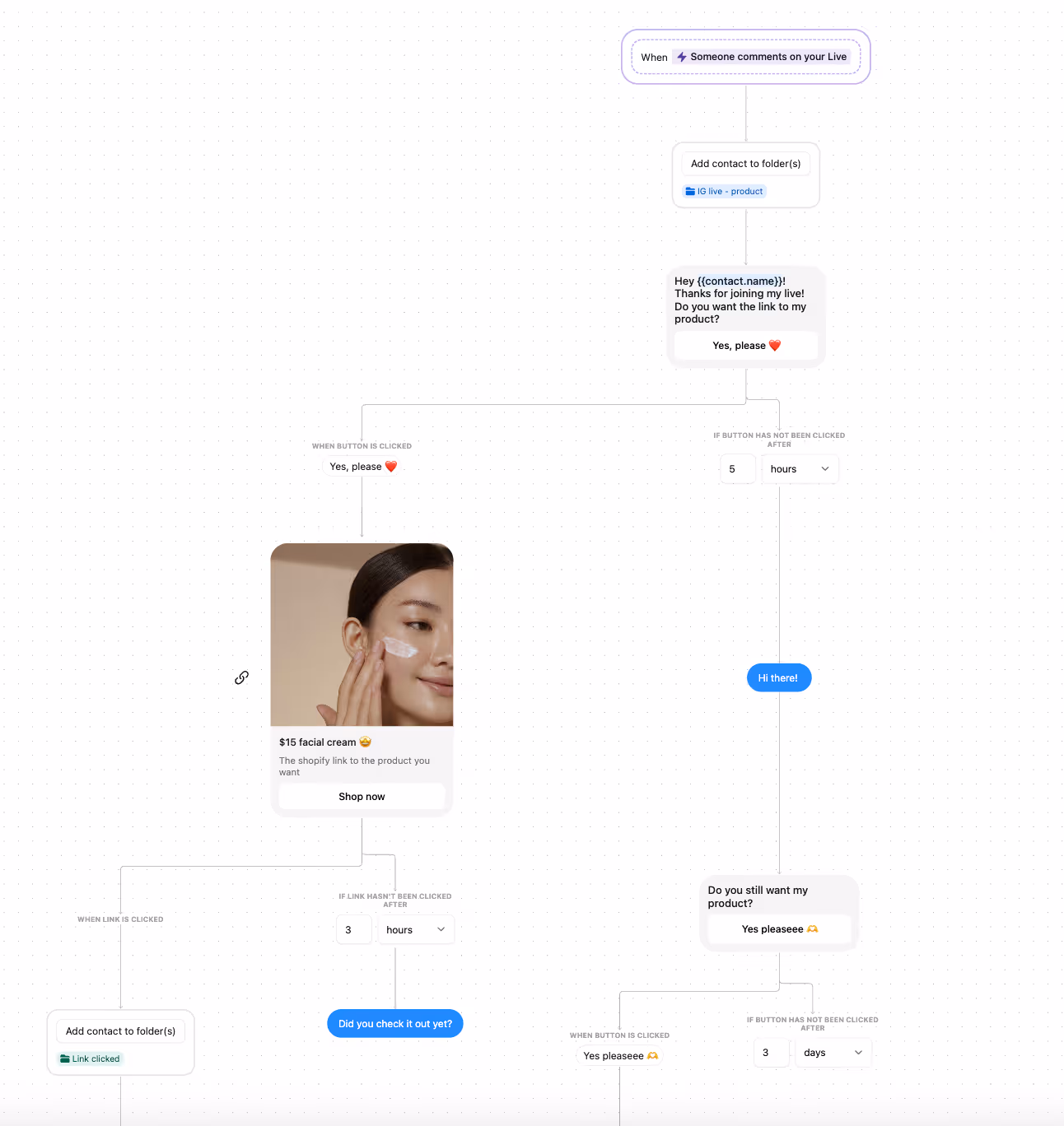 instagram automation for instagram lives