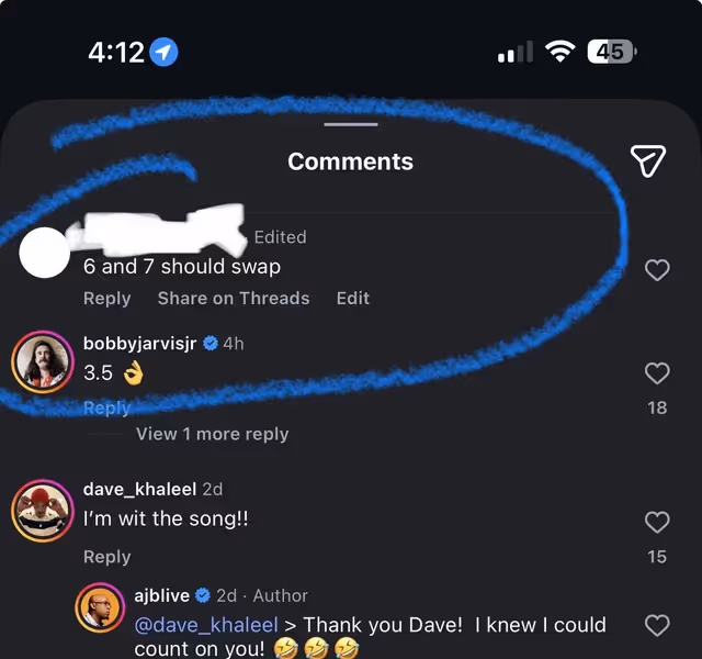comment editing on instagram