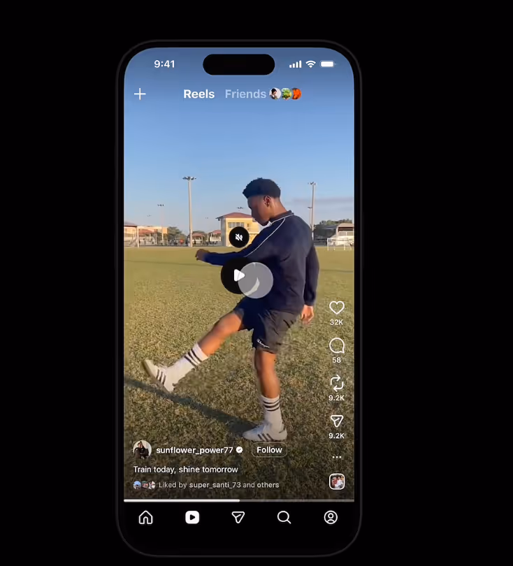 how to pause instagram reels