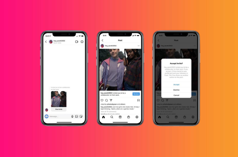how to accept a collaboration on a post