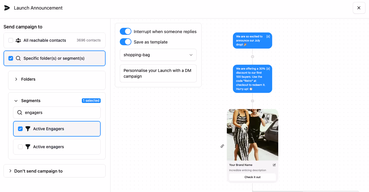 examples of DM campaigns