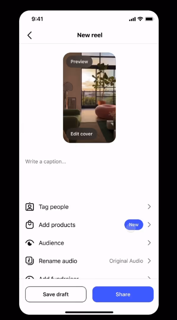 how to add affiliate links to instagram reels