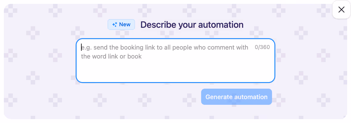 describe your automations to inro and build it automatically