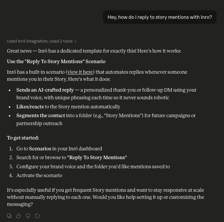 using claude to create an instagram dm automation