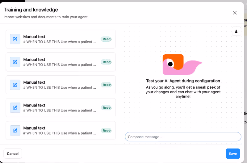 instagram ai agent traning material