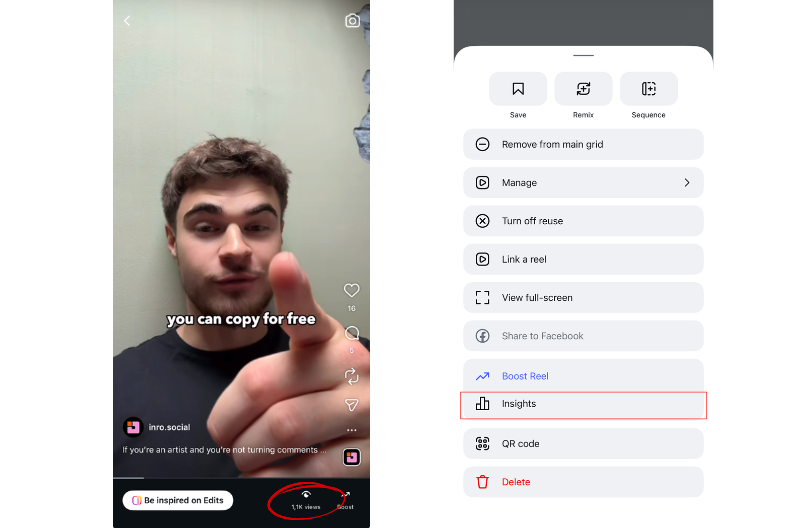 how to check reels insights on instagram