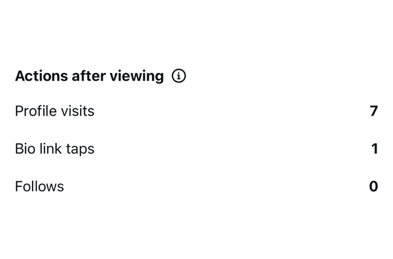 how to check actions after viewing on instagram reels