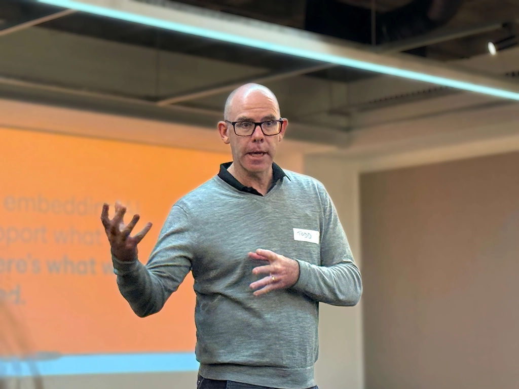 Todd at Perth AI Innovators Meetup talk