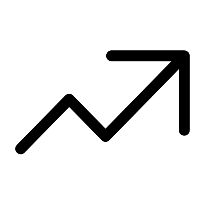 Growth arrow icon