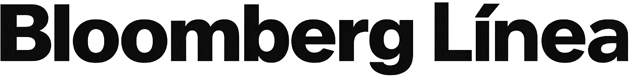 Text reading 'Bloomberg Línea' in bold black font.