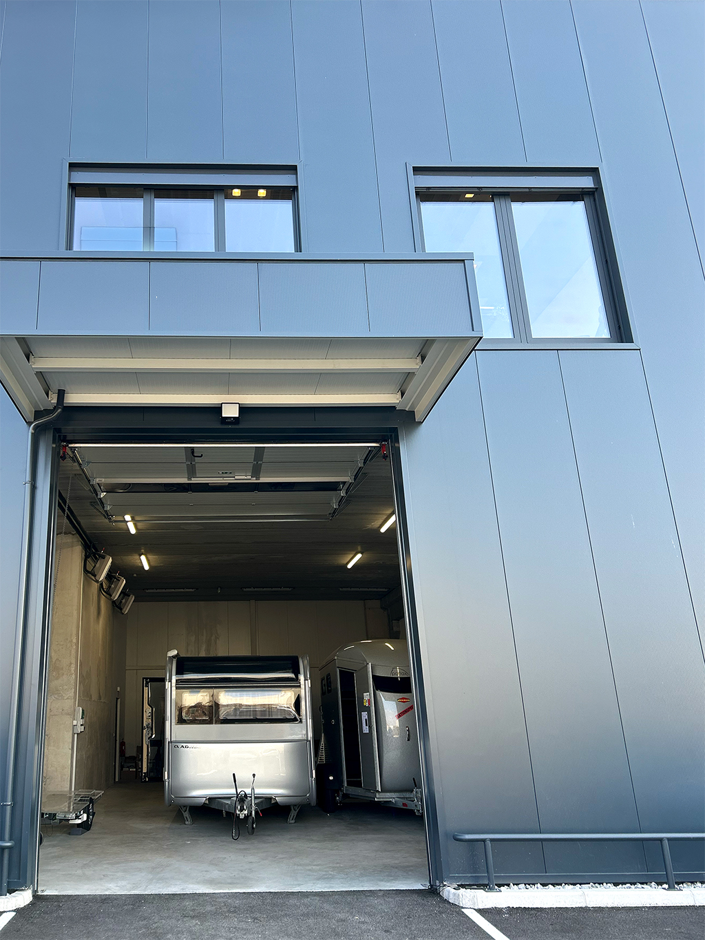 Solvesall office with Airstream trailer