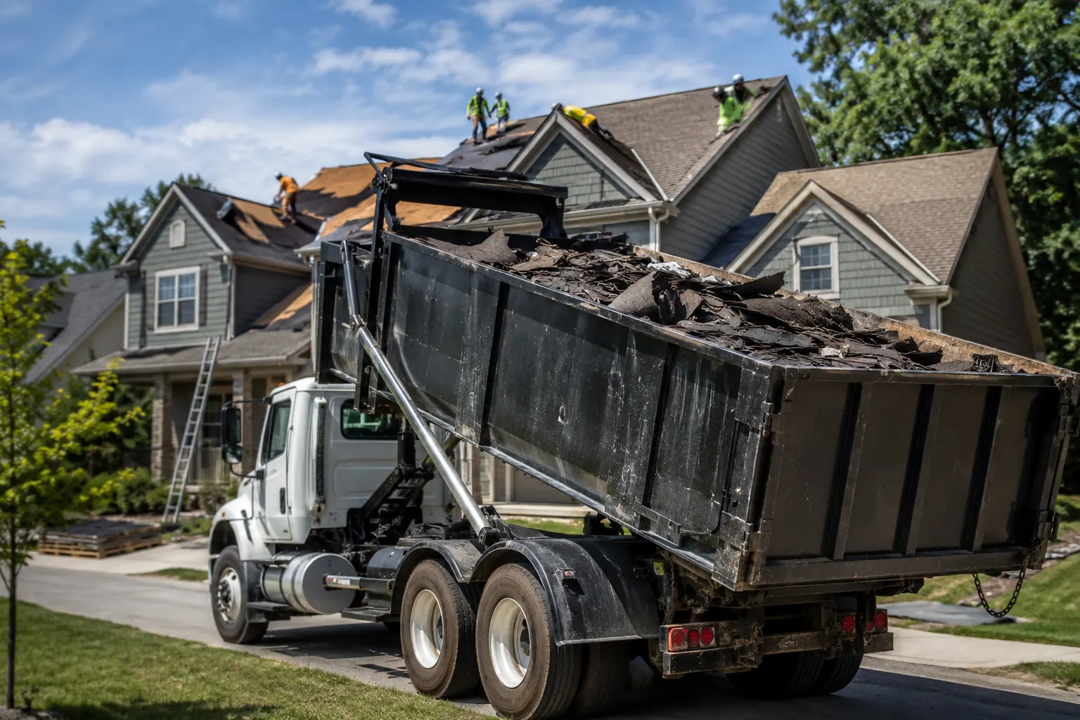Professional haul away service in Peoria, AZ removing household junk and construction debris.
