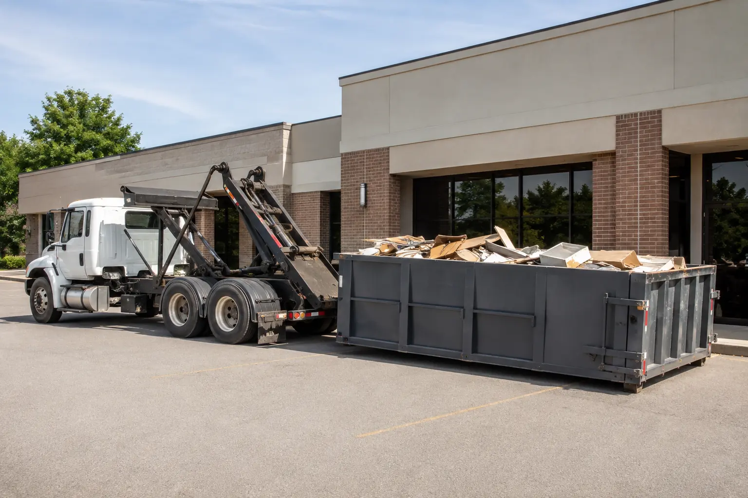 Affordable garbage dumpster rental in Peoria, AZ supporting residential and commercial cleanup projects