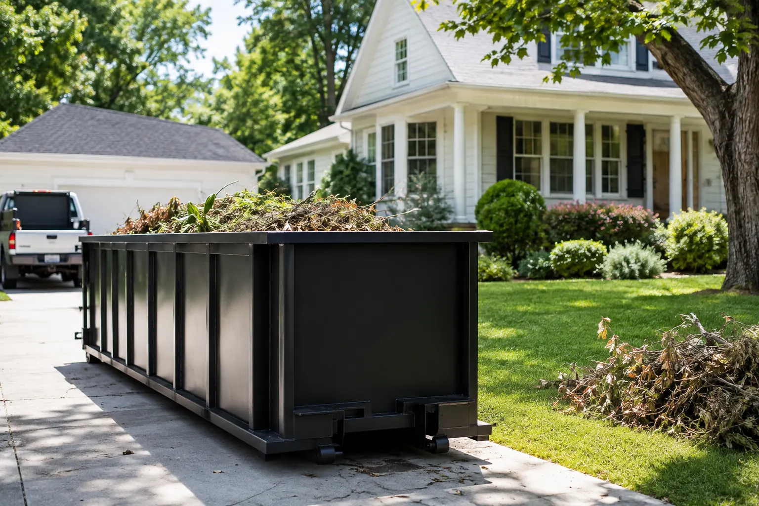 Professional residential dumpster rental in Peoria, AZ supporting home cleanout and renovation projects