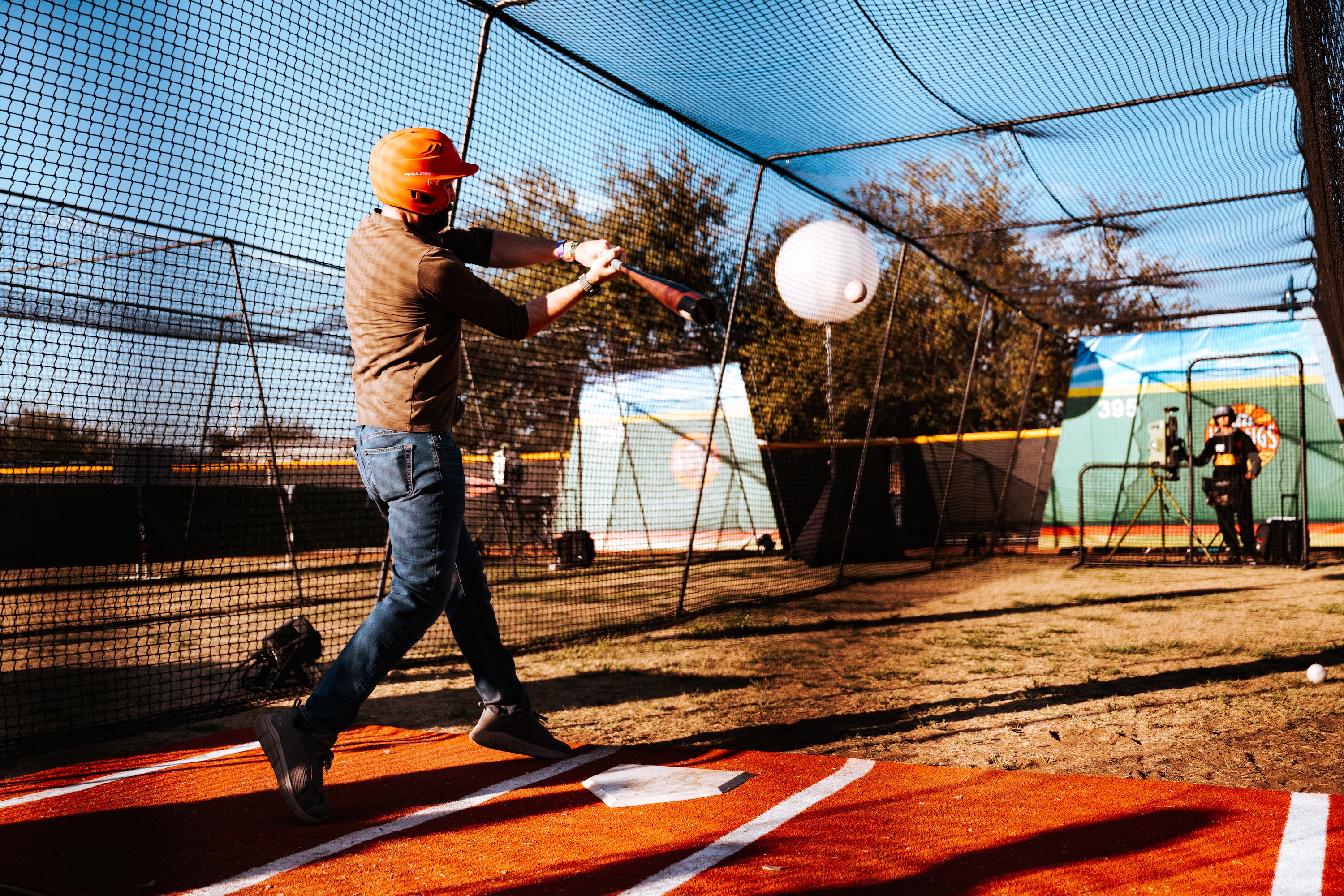 Innings music festival baseball batting cage