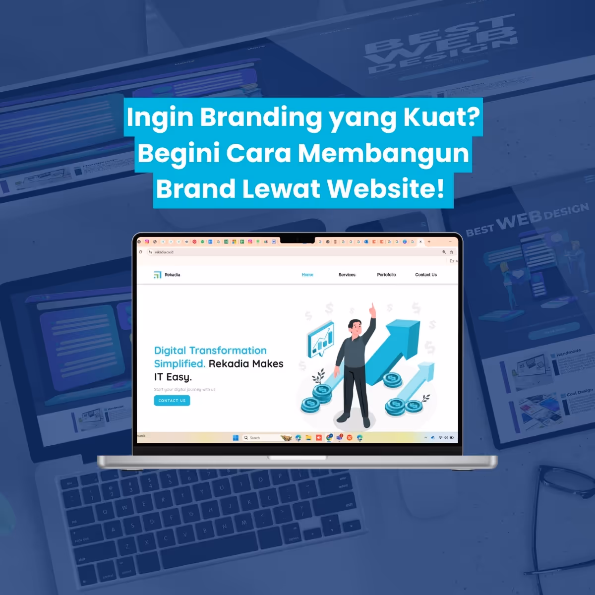 cara bikin brand pakai website