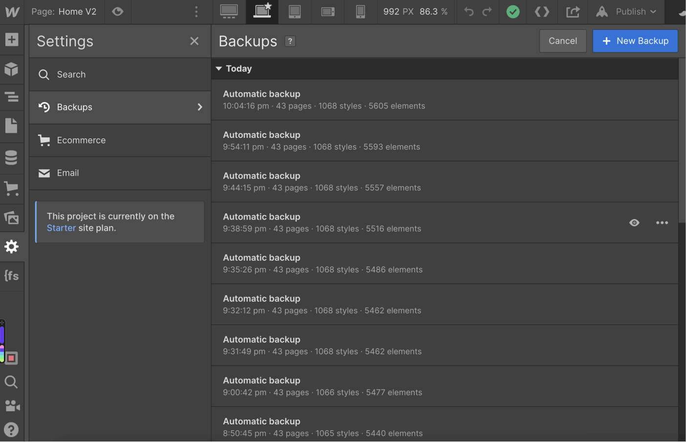 Backups - Realtor X Webflow Template