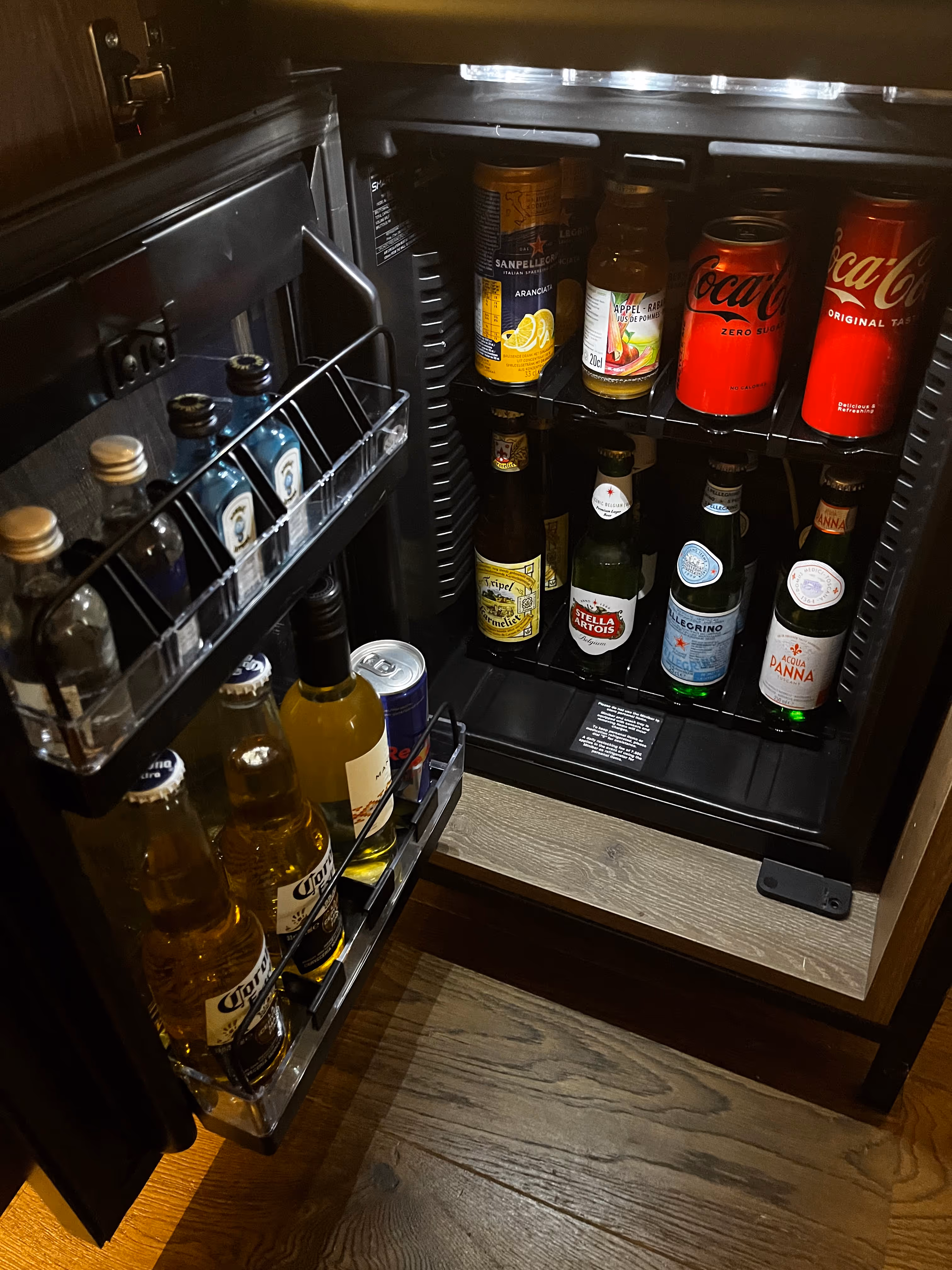 Minibar im Radisson Collection Brüssel