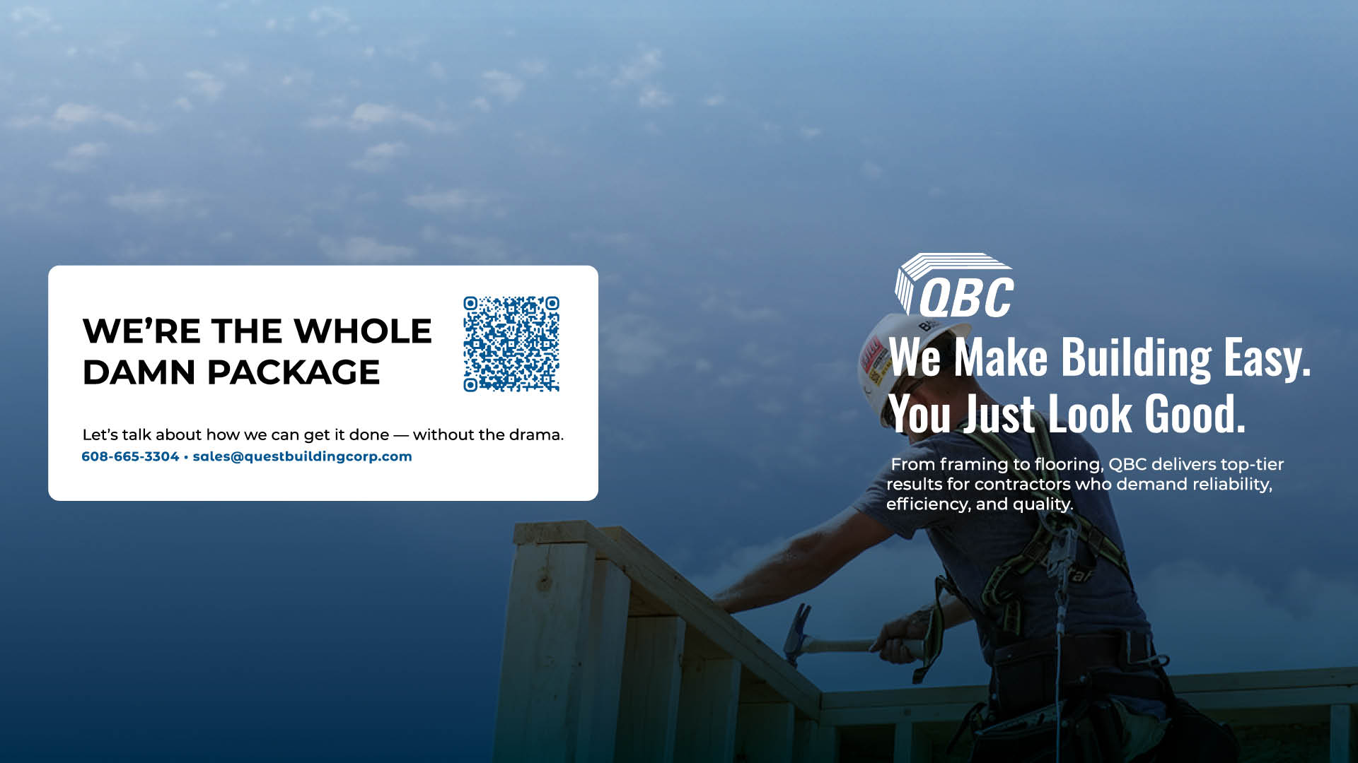 Image of a postcard with a QR