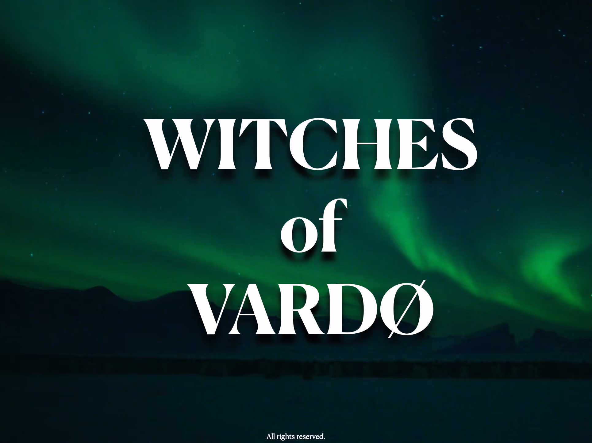 The Witches of Vardø Title still
