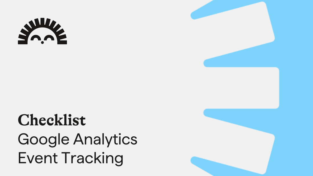 Google Analytics Event Tracking Checklist
