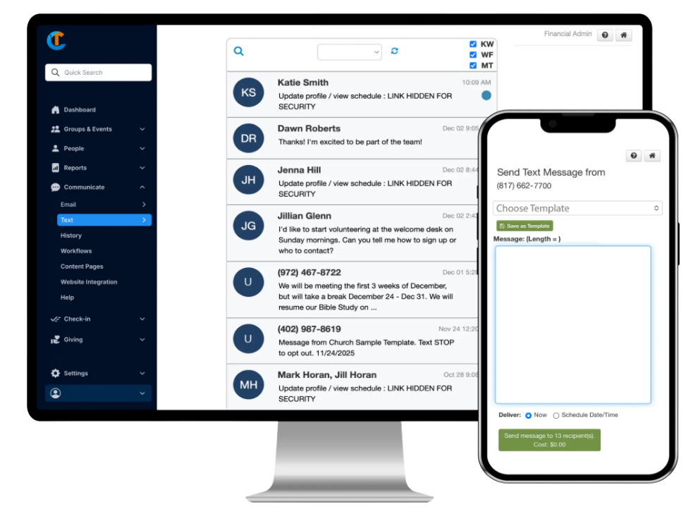 Screenshot of Textspot application.