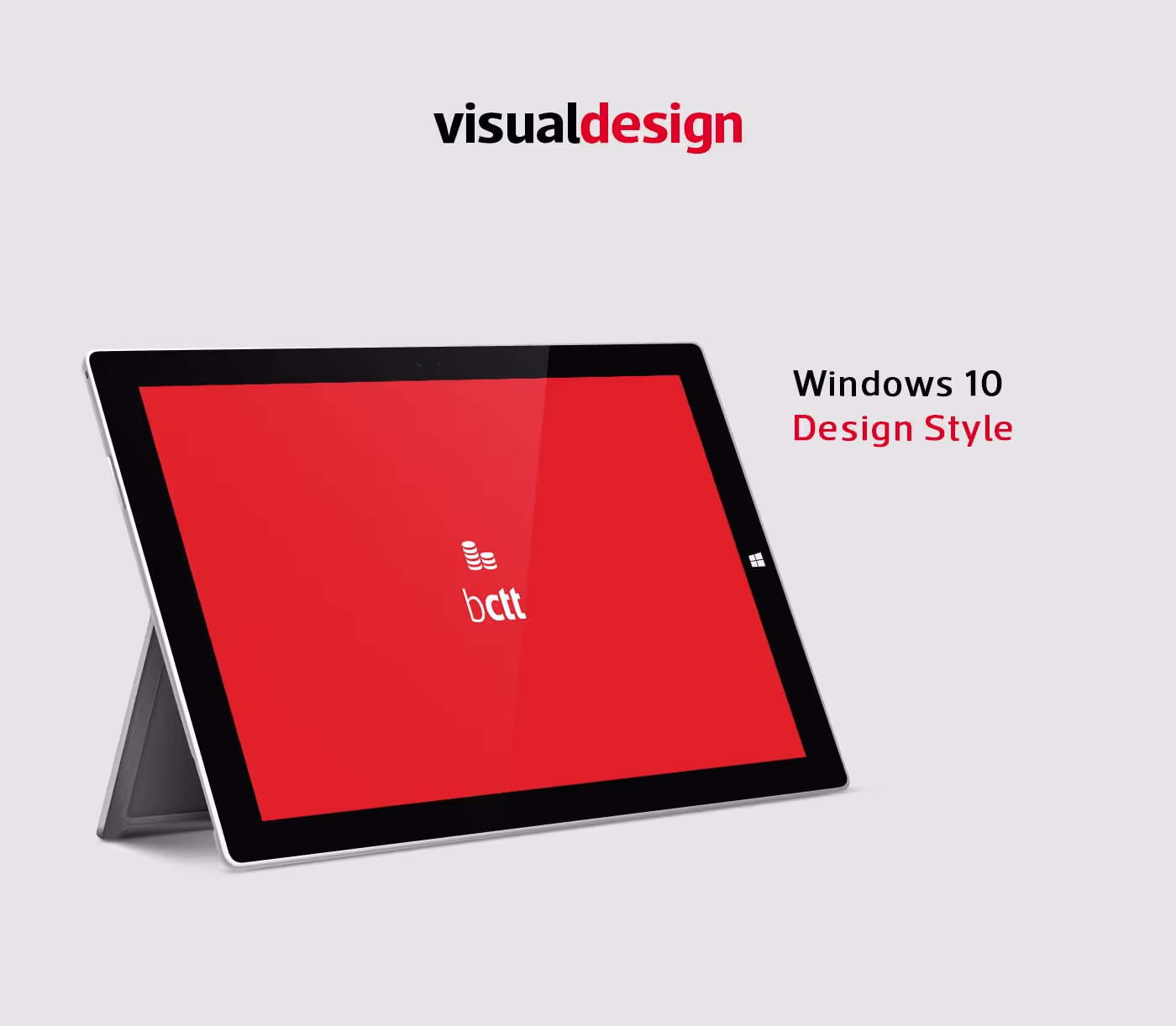 banco CTT visual design of splash screen with windows 10 style